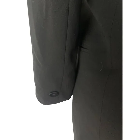 Lafayette 148 Black Womens Blazer 3/4 Sleeve Single-Button Size 14
